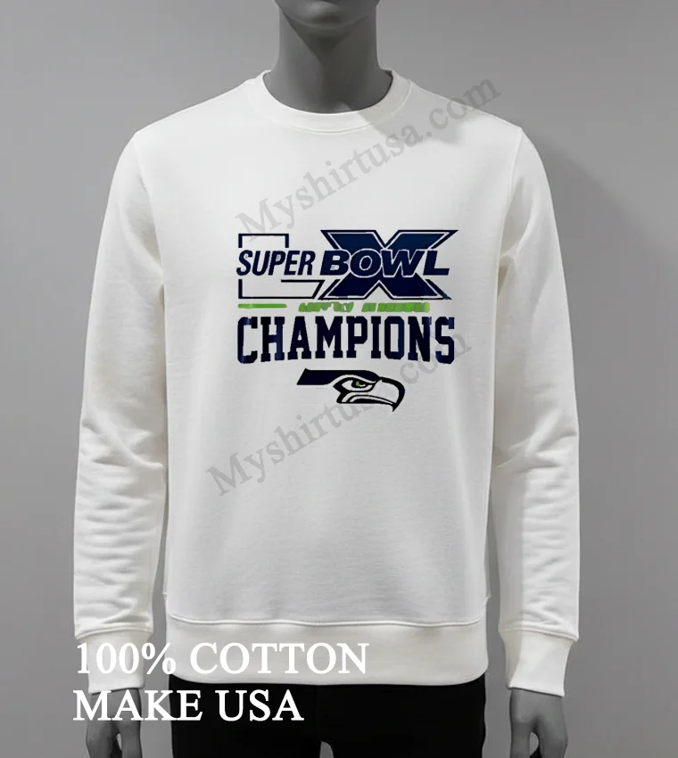 Super Bowl Lx Seattle Seahawks Champions Nfl Football Logo funny america t-shirts - white-t-shirt Super Bowl Lx Seattle Seahawks Champions Nfl Football Logo Shirt White T Shirt 4