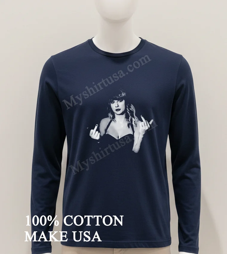 Swift Black And White Artistic Portrait Hand Gesture Music Shirt Hoodie Shirt 1