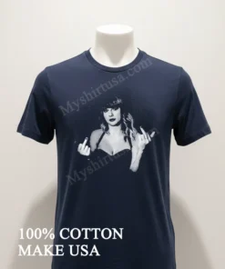 Swift Black And White Artistic Portrait Hand Gesture Music funny america t-shirts