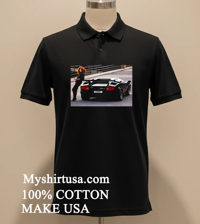 Sydney Sweeney Countach Supercar Shirt - balck-shirt Sydney Sweeney Countach Supercar Shirt Balck Shirt 1