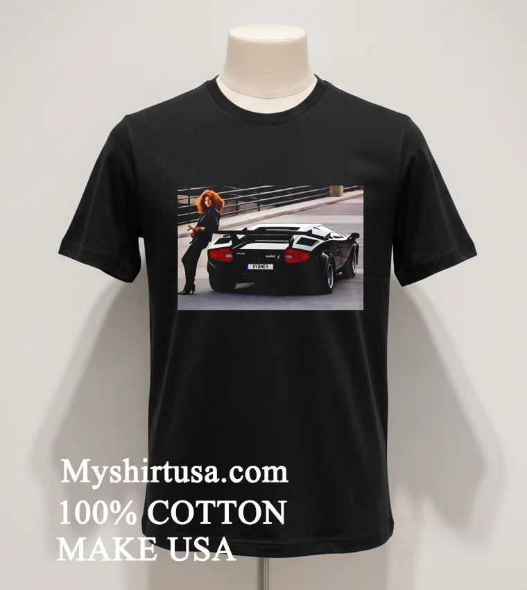 Sydney Sweeney Countach Supercar Shirt Balck Shirt