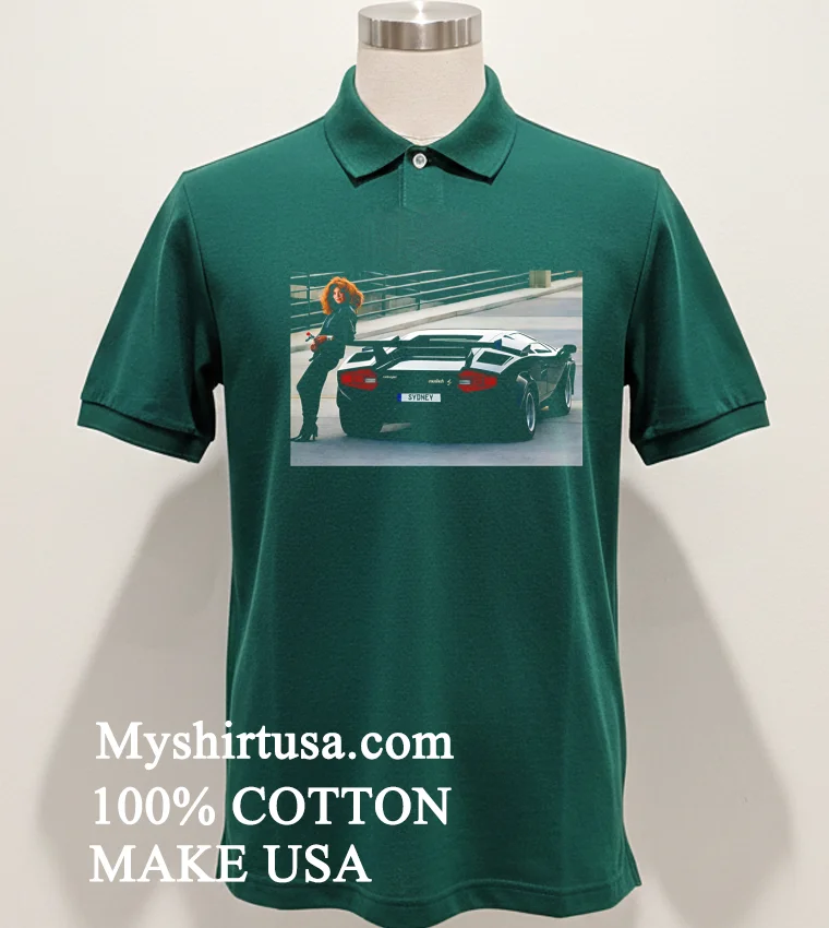 Sydney Sweeney Countach Supercar Shirt - green-shirt Sydney Sweeney Countach Supercar Shirt Green Shirt