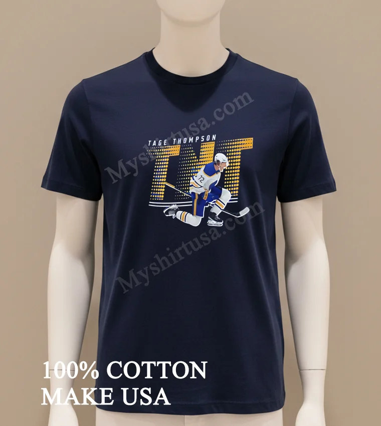 Tage Thompson Tnt Buffalo Sabres Hockey Player Action funny america t-shirts - navy-shirt Tage Thompson Tnt Buffalo Sabres Hockey Player Action Shirt Navy Shirt