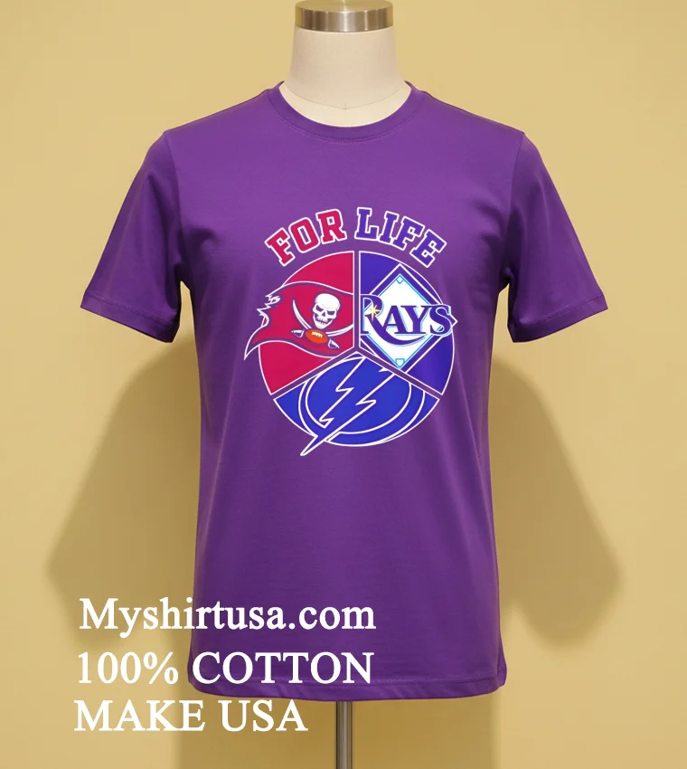 Tampa Bay For Life Logo Sports 2026 Shirt Purple Shirt