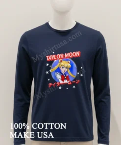 Taylor Moon Sailor Guardian Anime Character Stars Space funny america t-shirts