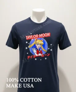 Taylor Moon Sailor Guardian Anime Character Stars Space funny america t-shirts