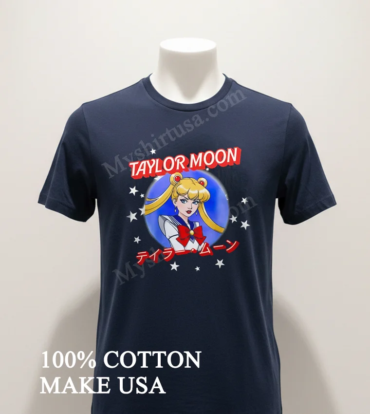 Taylor Moon Sailor Guardian Anime Character Stars Space funny america t-shirts - navy-shirt Taylor Moon Sailor Guardian Anime Character Stars Space Shirt Navy Shirt 1