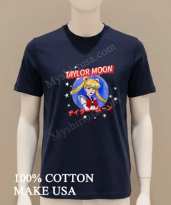 Taylor Moon Sailor Guardian Anime Character Stars Space funny america t-shirts