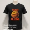 Team Illini Basketball Retro Shirt Balck Shirt 1