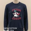 Team Jesus Football Lover Christian Faith Bible Shirt Long Sleve Shirt