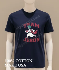 Team Jesus Football Lover Christian Faith Bible funny america t-shirts