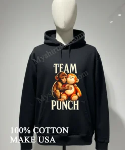 Team Punch Cute Monkey And Stuffed Orange Monkey Toy funny america t-shirts