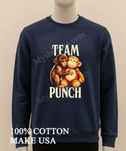 Team Punch Cute Monkey And Stuffed Orange Monkey Toy funny america t-shirts