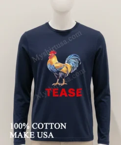 Tease Rooster Bird Animal Illustration Graphic Design funny america t-shirts