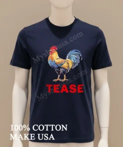 Tease Rooster Bird Animal Illustration Graphic Design funny america t-shirts