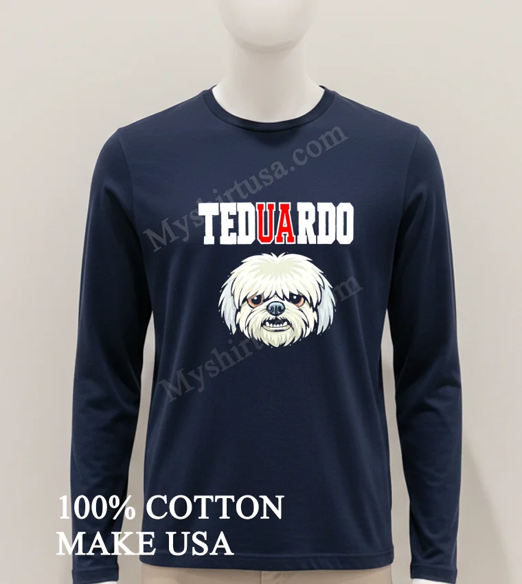 Teduardo White Shih Tzu Dog Face Graphic Portrait Shirt Hoodie Shirt 1