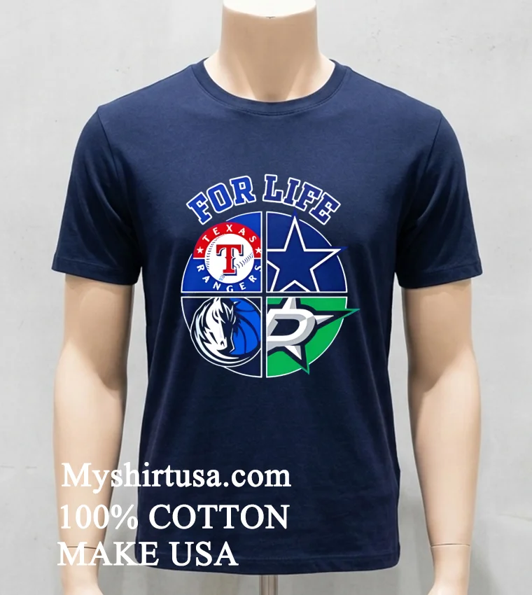 Texas For Life Logo Sports 2026 Shirt - navy-shirt Texas For Life Logo Sports 2026 Shirt Navy Shirt