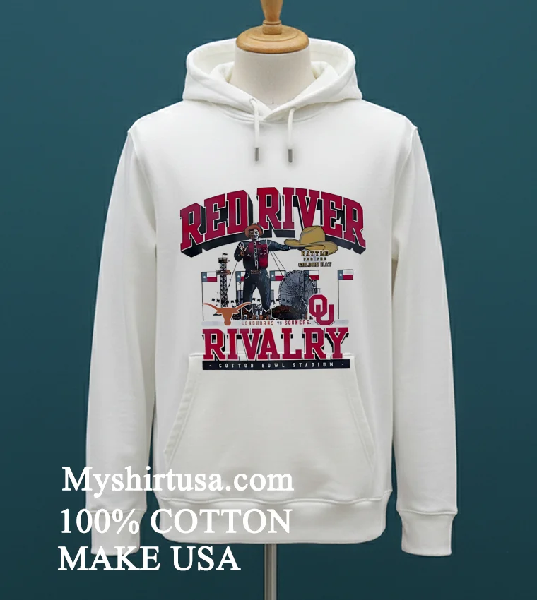 Texas Longhorns Vs. Oklahoma Sooners Comfortwash Red River Rivalry Big Tex Shirt - white-t-shirt Texas Longhorns Vs Oklahoma Sooners Comfortwash Red River Rivalry Big Tex Shirt White T Shirt 1
