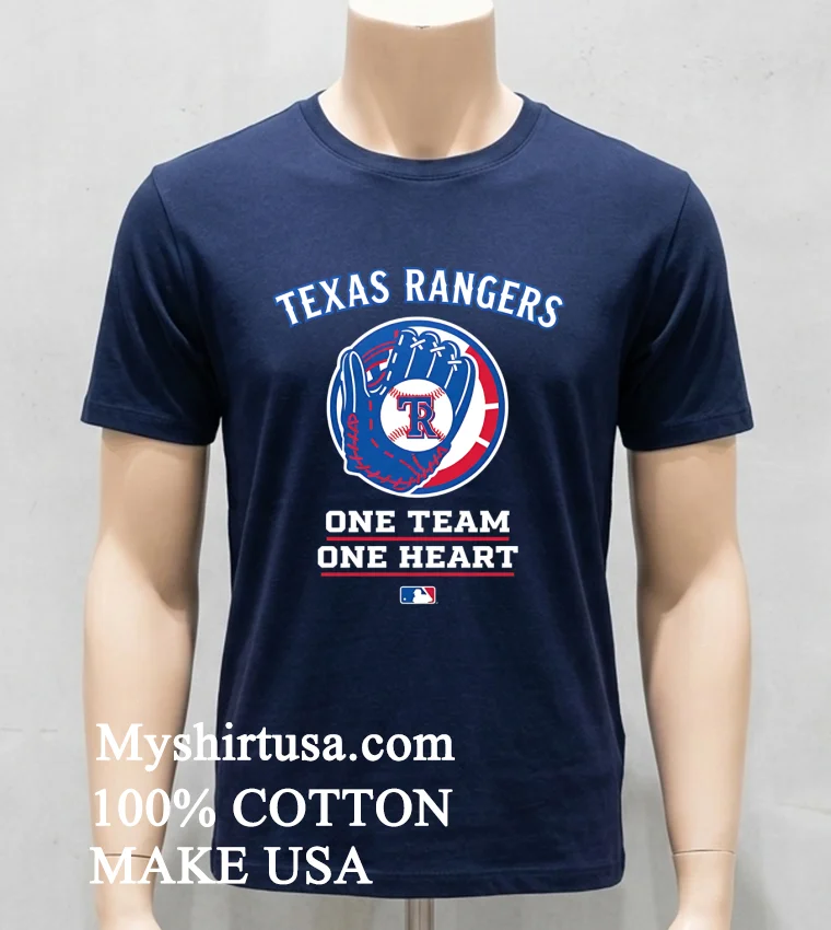 Texas Rangers One Team One Heart Mlb Shirt Navy Shirt