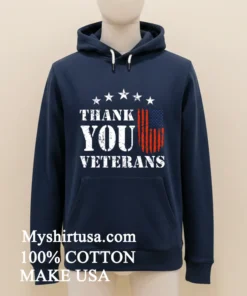 Thank You Veterans American Flag Retro Shirt