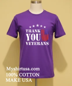 Thank You Veterans American Flag Retro Shirt