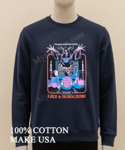 Thanks For Watching Like And Subscribe Demon Kids funny america t-shirts