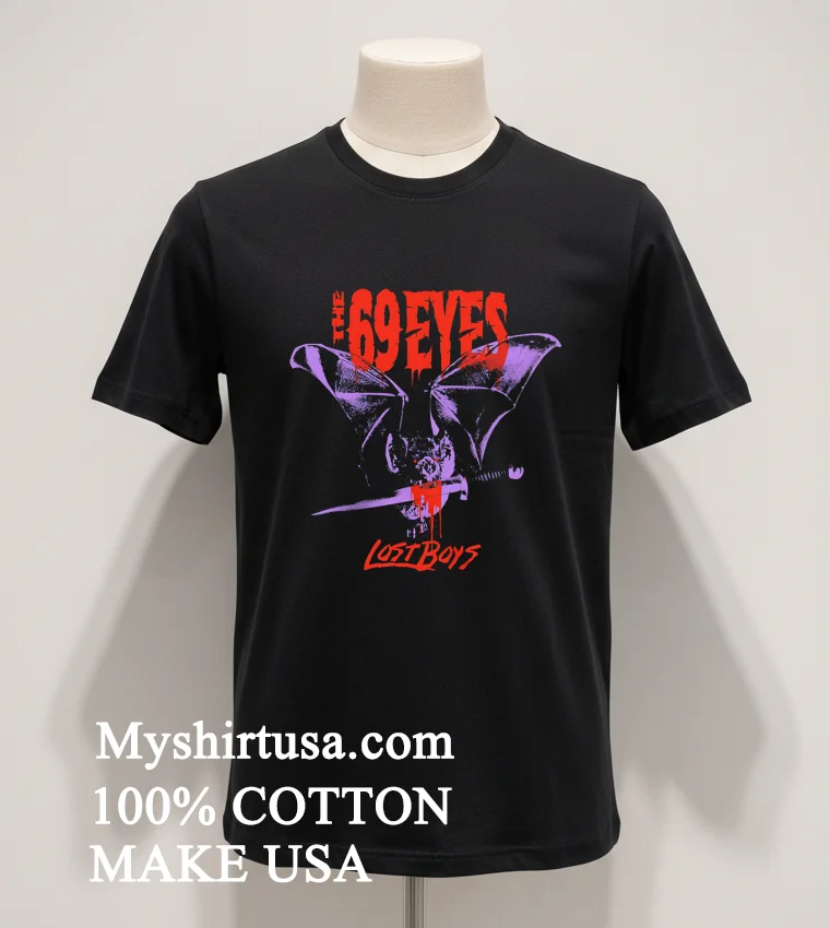 The 69 Eyes Lost Boys Bat Retro Shirt Balck Shirt