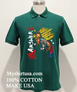 The Answer Allen Iverson Philadelphia 76Ers Graphic Art T Shirt