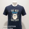 The Best Ragdoll Dad Ever Blue Eyed Cat Shirt Navy Shirt 1