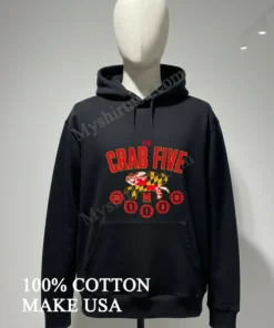 The Crab Five Crab Flag Maryland Basketball funny america t-shirts