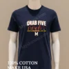 The Crab Five Lineup Maryland Basketball Shirt Navy Shirt