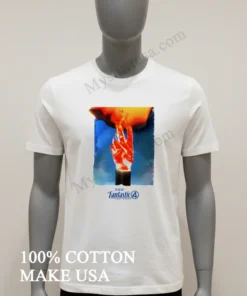 The Fantastic 4 First Steps Human Torch Marvel Studio funny america t-shirts