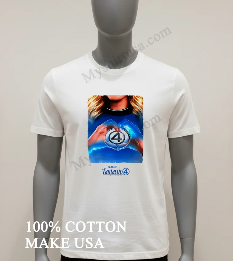 The Fantastic 4 First Steps Invisible Woman Marvel Studio Shirt White T Shirt 1