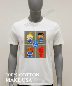 The Fantastic 4 First Steps Marvel Studio Cartoon Graphic funny america t-shirts