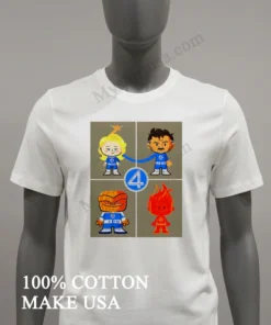 The Fantastic 4 First Steps Marvel Studio Cartoon Graphic funny america t-shirts