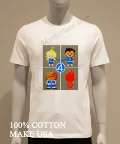 The Fantastic 4 First Steps Marvel Studio Cartoon Graphic funny america t-shirts