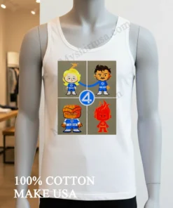 The Fantastic 4 First Steps Marvel Studio Cartoon Graphic funny america t-shirts