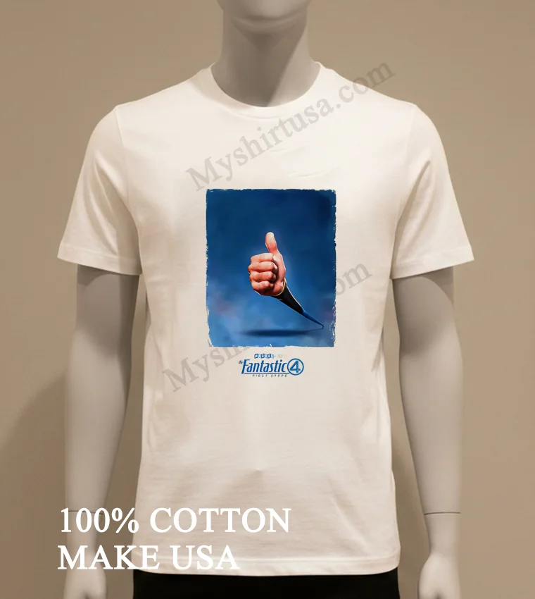 The Fantastic 4 First Steps Mister Fantastic Marvel Studio Shirt White T Shirt