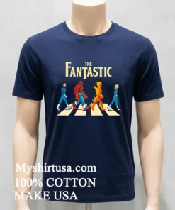 The Fantastic Four Superhero Team Walking Shirt