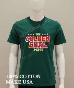 The Golden Goal Stars 2 22 26 Commemorative Sports funny america t-shirts