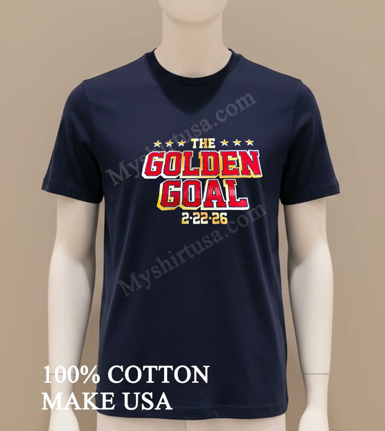 The Golden Goal Stars 2 22 26 Commemorative Sports Shirt Navy Shirt