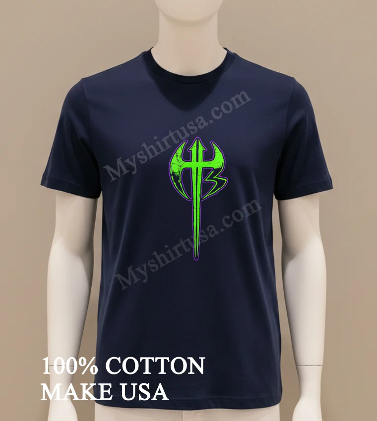 The Hardy Boyz Are At Nxt Logo Shirt Navy Shirt