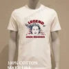 The Legend Of Jack Hughes American Flag Graphic Hockey Shirt White T Shirt