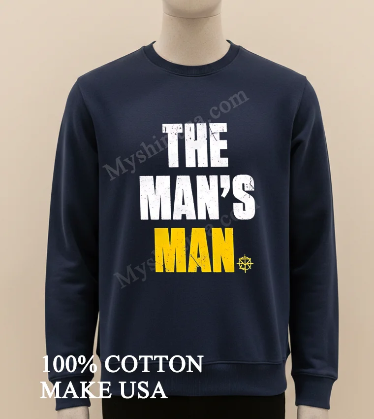 The Mans Man Seth Rollins Yellow Text Logo Shirt Long Sleve Shirt