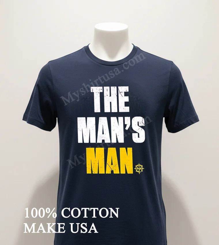The Man S Man Seth Rollins Yellow Text Logo funny america t-shirts - navy-shirt The Mans Man Seth Rollins Yellow Text Logo Shirt Navy Shirt 1