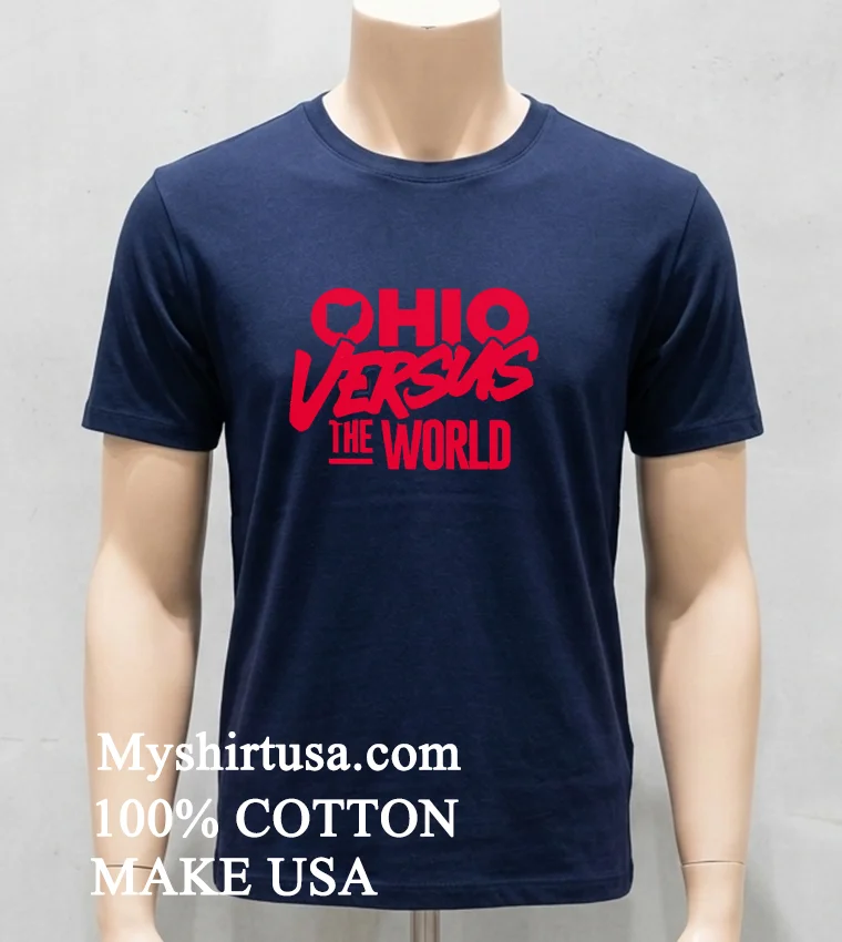 The Ohio State University Ohio Versus The World Shirt Navy Shirt
