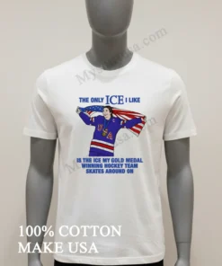 The Only Ice I Like Usa Hockey Captain Gold Medal funny america t-shirts