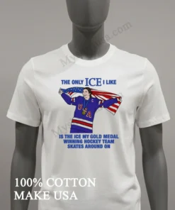 The Only Ice I Like Usa Hockey Captain Gold Medal funny america t-shirts