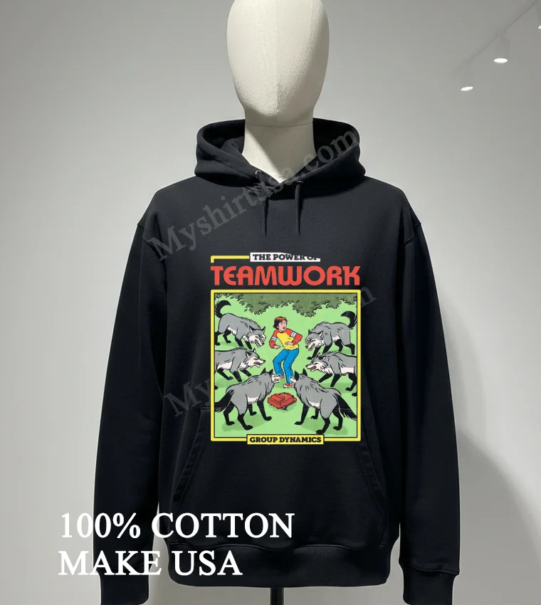 The Power Of Teamwork Group Dynamics Boy And Wolves Shirt Hoodie Shirt