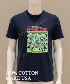 The Power Of Teamwork Group Dynamics Boy And Wolves funny america t-shirts